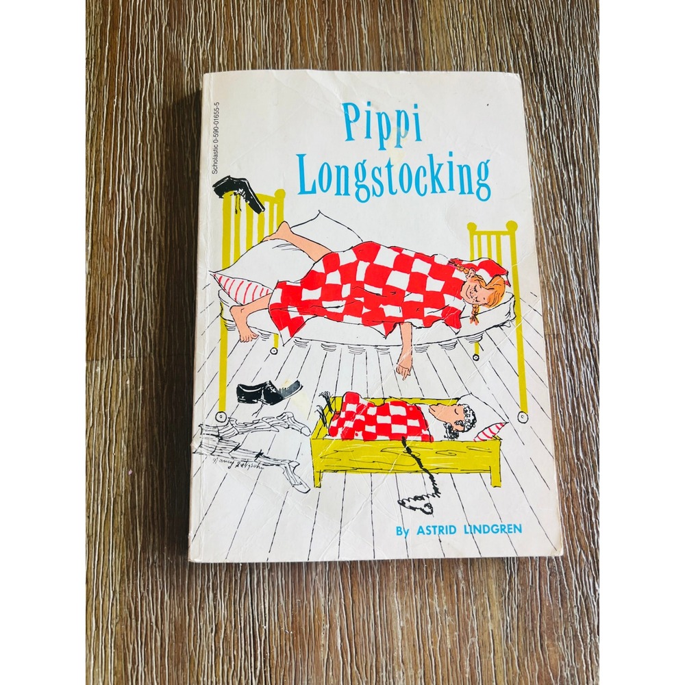 Pippi Longstocking Astrid Lindgren Vintage Scholastic Paperback 0-590-01655-5